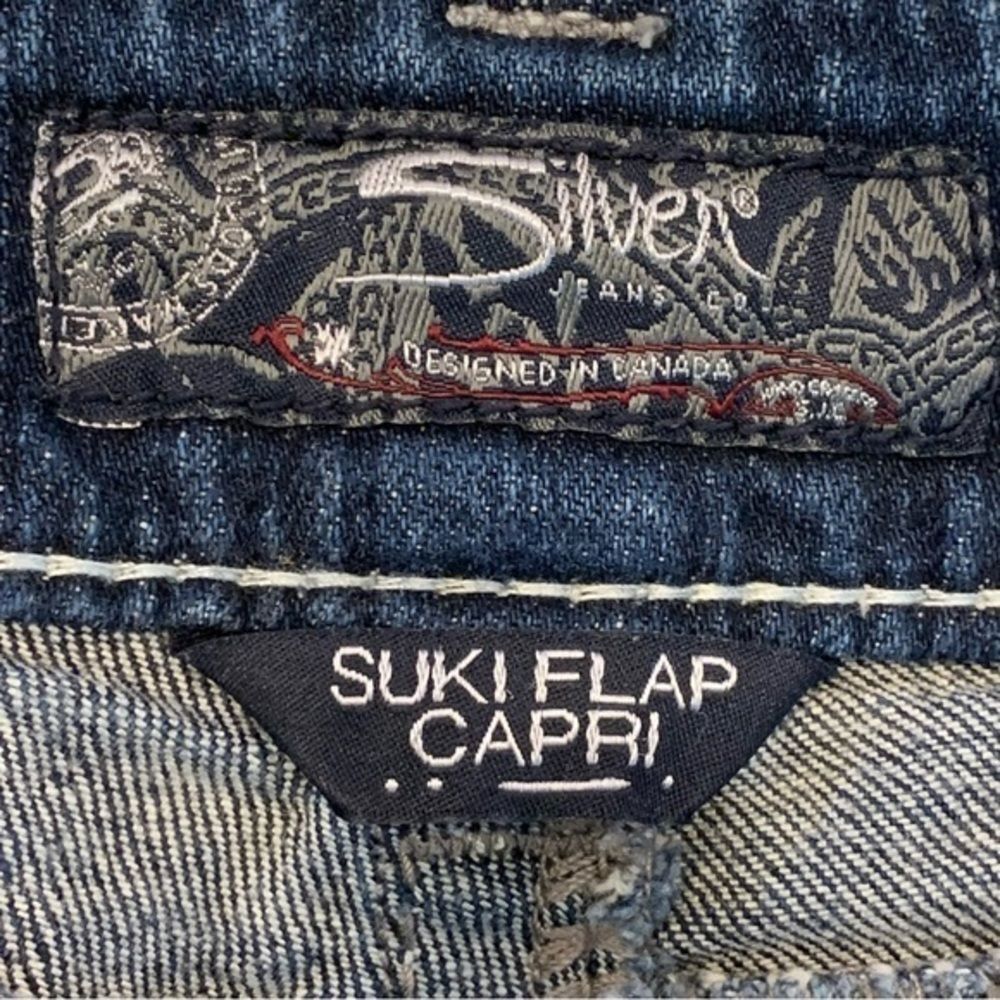 Silver Jeans Suki‎ Flap Pocket Capris 26 - Picture 5 of 13